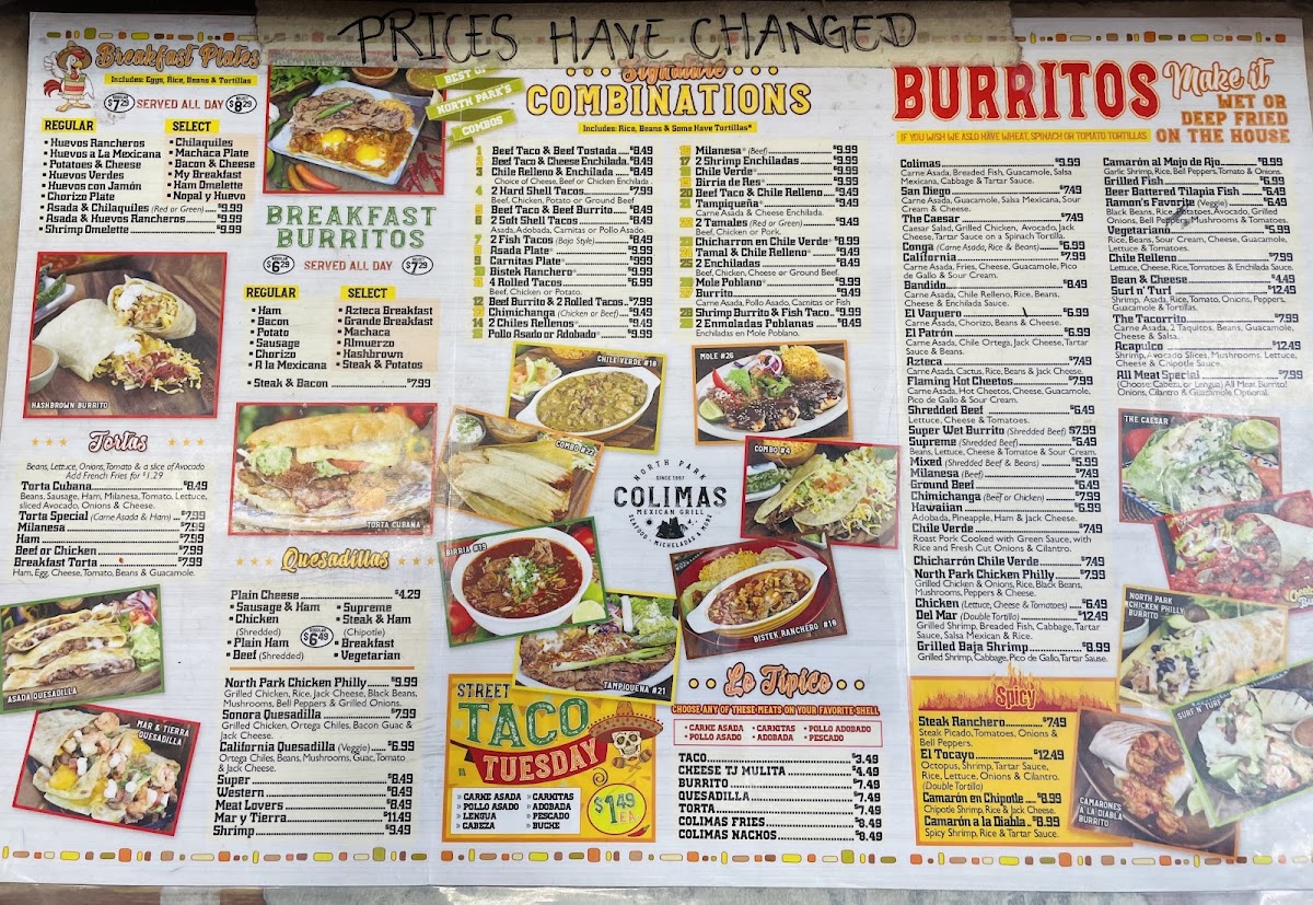 Colima's Mexican Food Menu - Image 5